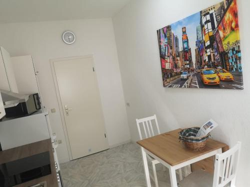 廚房, Bischofswerda Ferienwohnung Familienfreundlich Seniorengerecht in 比紹夫斯韋達