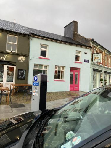 Pink door house in Clifden, Clifden
