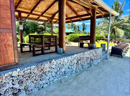 Maison TuiMatai, plage blanc privé vue sur Tahiti