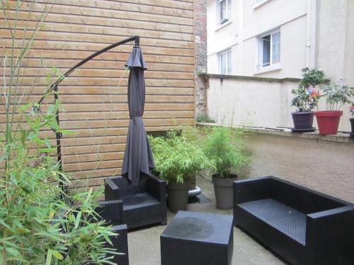 DIEPPE, location Studio avec terrasse à 1 rue de la plage et1 Linge de maison fourni et lit fait - Location saisonnière - Dieppe