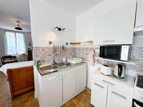 廚房, Maisonnette*Cozy*Parking*4pers in 萊格勒