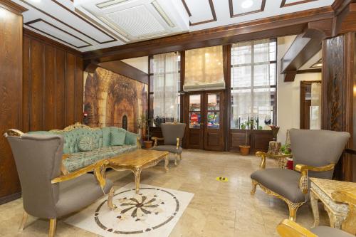 ล็อบบี้, BURSA GRAND FAMILY HOTEL & SPA in ใจกลางเมืองบูร์ซา