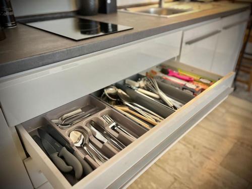 廚房, G&G Homely Apartment Horhausen Westerwald - near A3 in 霍爾豪森