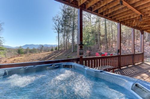 Ellijay Hideaway with Hot Tub, Views and Game Room!