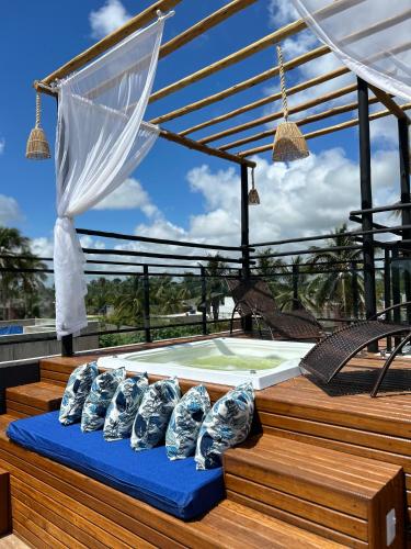 Casa com Jacuzzi e vista para o Mar em Milagres