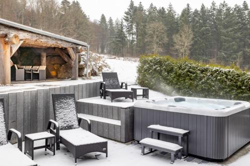 Balkons/terase, Industrial Loft Whirlpool, Sauna, Terrace in Hohenfels-Essingen