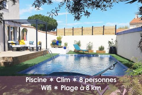 Villa Cosy Confort Wifi - Piscine - 8km plage - Location, gîte - Cabestany