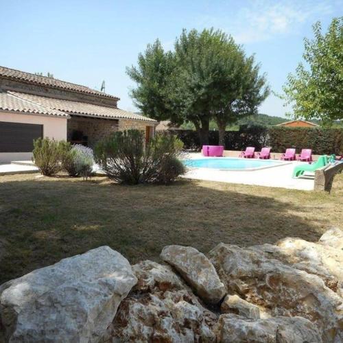 Mas Cévenol et piscine 8 personnes 4 chambres gîte à louer Saint-Félix-de-Pallières