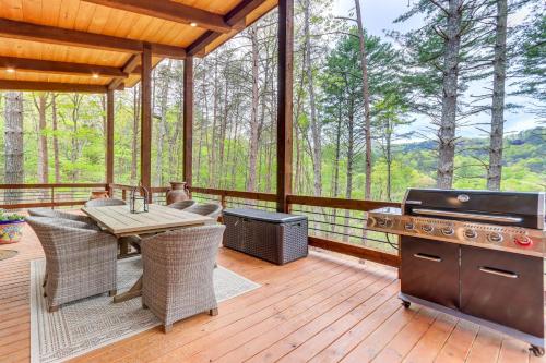 Blue Ridge Cabin with Hot Tub, Deck and Mountain Views