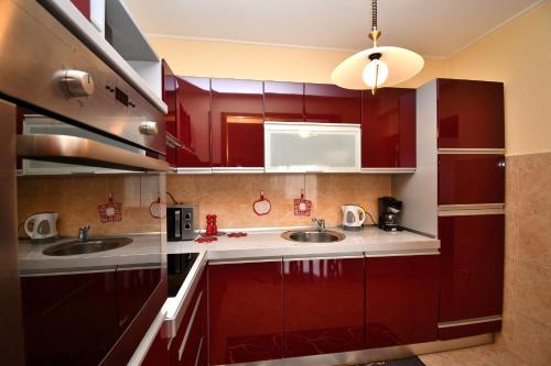 廚房, Apartments Vjera in 烏馬格