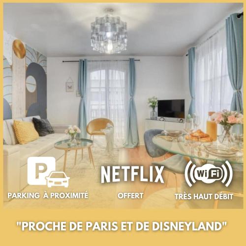 L'Elégant Chic-T2-Paris-Disneyland - Location saisonnière - Noisy-le-Grand