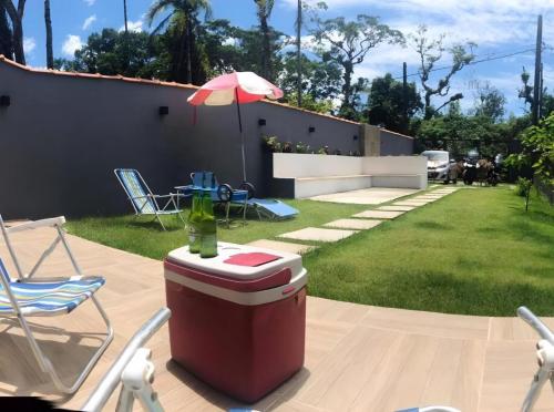 Linda casa a 350mts da Praia de Boraceia - São Sebastião