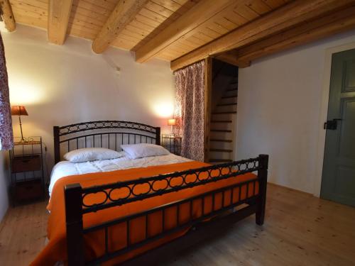 Holiday home in a quiet authentic mountain village with a view of the surrounding hills