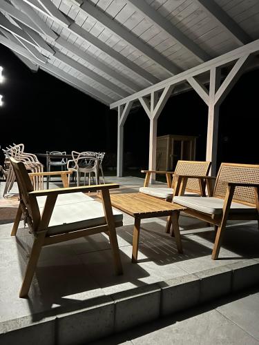 Балкон, Jerutki Mazury dom MasuriaMiracle nad jeziorem z sauną (Jerutki Mazury dom MasuriaMiracle nad jeziorem z sauna) in Stare Kiejkuty