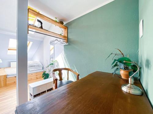 Schöne Ferienwohnung mit Blick über Stadtwald, Lipsko (fotografie 7)