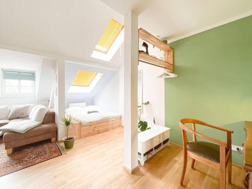 Schöne Ferienwohnung mit Blick über Stadtwald, Lipsko (fotografie 9)