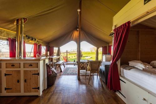 Safari Tent 3 At Tapnell Farm in West Wight
