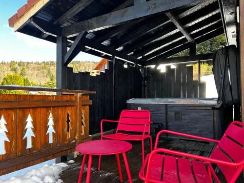 Chalet avec jacuzzi privé, vue sur les Vosges