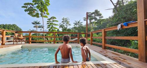 Swimming pool, Pousada Encontro das Aguas in Paraty