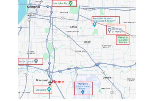 Retro Retreat Walk to Graceland with Free Parking and Wifi Retro Retreat Walk to Graceland with Free Parking and Wifi