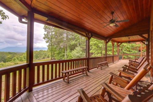 Ellijay Hideaway with Hot Tub, Views and Game Room!