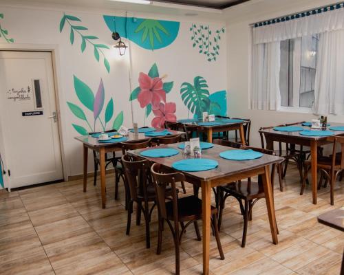 ห้องอาหาร, Araucária Hostel e Pousada (Araucaria Hostel e Pousada) in ซาดอ เบนโต โด ซุล