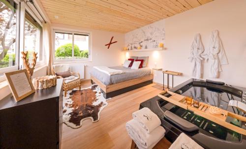 Suite Luxe Chalet K - Hyper Centre - Location saisonnière - Saint-Chamond