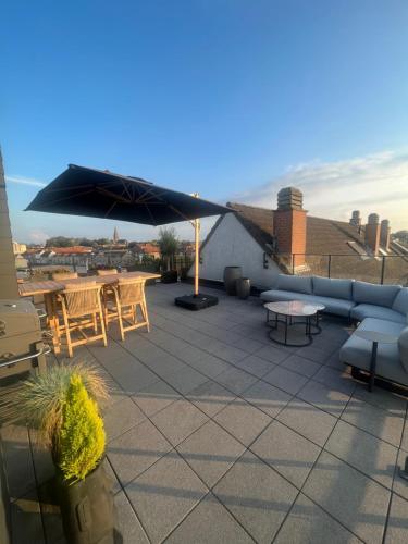 Penthouse with awesome terrace and free parking - Location saisonnière - Courtrai