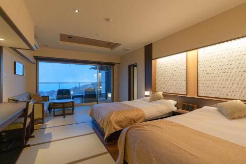Twin Room with Open-Air-Bath - Ocean View - 1st Floor