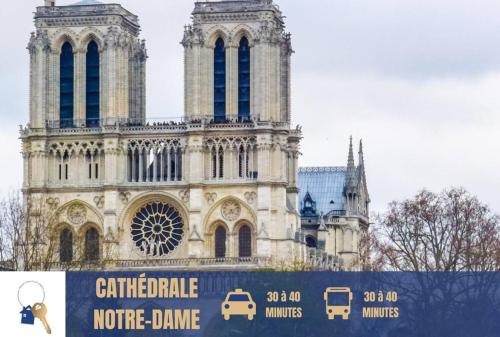 10 minutes à pied du marché aux puces de Paris