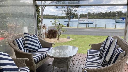 Балкон/тераса, Riverview Cottage in Dunbogan
