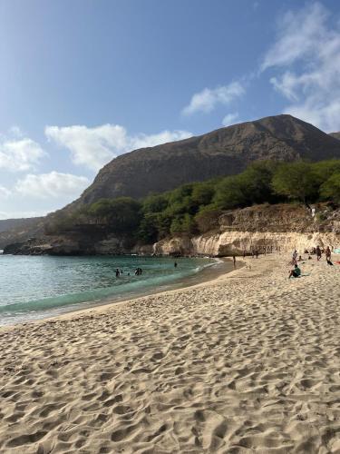 Strand, Sea View & Balcony Modern Apartment in Pedra Badejo in Pedra Badejo