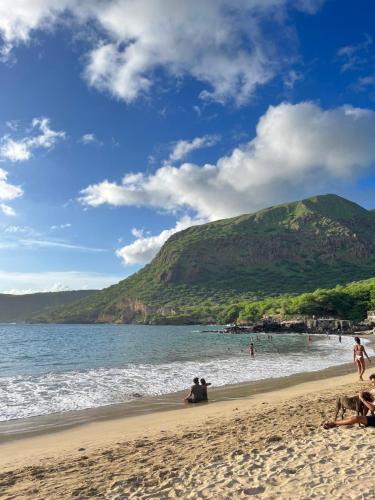 Strand, Sea View & Balcony Modern Apartment in Pedra Badejo in Pedra Badejo