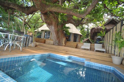 Kilátás, Hidden Cove Eco Retreat in Saraoutou