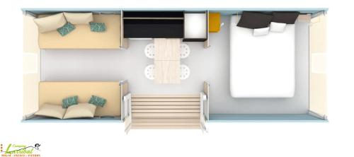 2 bedrooms, 3 beds