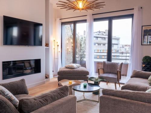 Grand triplex avec terrasse - Location saisonnière - Boulogne-Billancourt