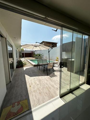 المرافق, Tumbes Zorritos Bocapan Casa con piscina 3 dormitorios in Bocapán