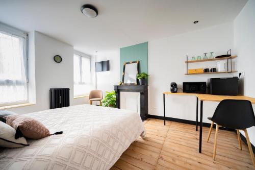 Élégante chambre avec salle de douche privative - Location saisonnière - Montivilliers