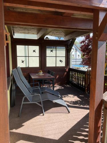 Erkély/terasz, Fischers Ferienwohnung in Meinhard