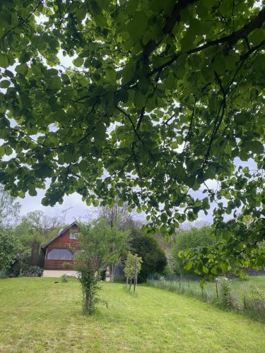 Chalet en pleine nature forêt et collines