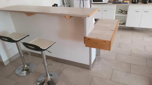 virtuve, charmant appartement in Velosnes