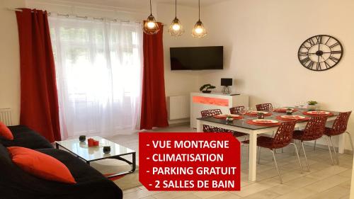 Appartement Stella 95 m2 climatisé parking proche Sanctuaires - Location saisonnière - Lourdes