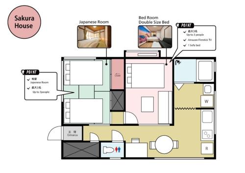 NEW！貸切アパート２DK４４㎡　駅２分渋谷駅電車１５分　コンビニ公園５秒Dベッド３台高速WIFI