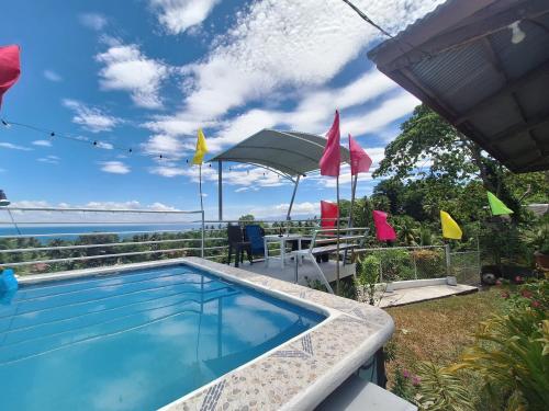 Island samal overlooking view house with swimming pools