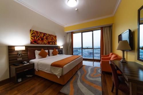 Abidos Hotel Apartment Dubailand Room Type - Deluxe One Bedroom Apartment with Balcony ( 90 SQM ) Staycation Offer- Early Check-In from 11.00 AM,