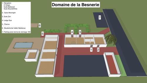 Domaine de la Besnerie Gites avec SPA Privatif à 10 min du Mont St Michel