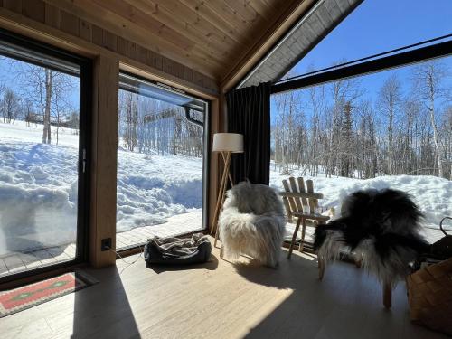 Aufenthaltsraum/TV-Zimmer, Golsfjellet - new modern cabin with fantastic view in Hemsedal