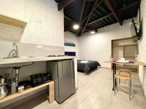 Konyha, Súper Apartamento central en Casa Colonial Bogotá (Super Apartamento central en Casa Colonial Bogota) near Nemzeti Múzeum