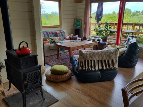 Cosy bright wooden house in Ariege mountains