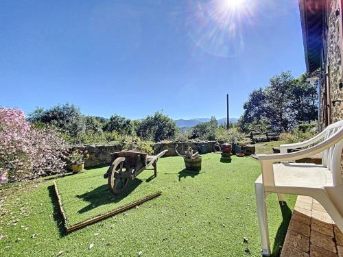 Kert, La Grange d'Ardichen vue sur les montagnes in Aleu